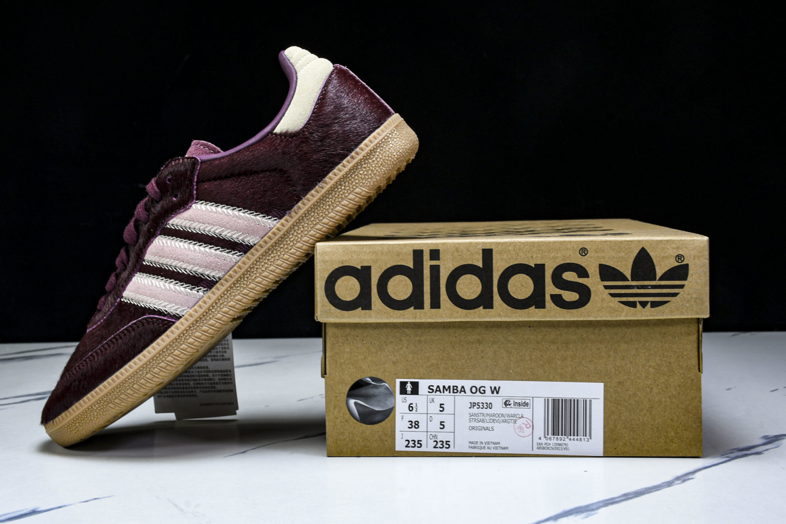  AD 三叶草 SAMBA OG W 女休闲板鞋 ID8709 尺寸 36 36⅔ 37⅓ 38 38⅔