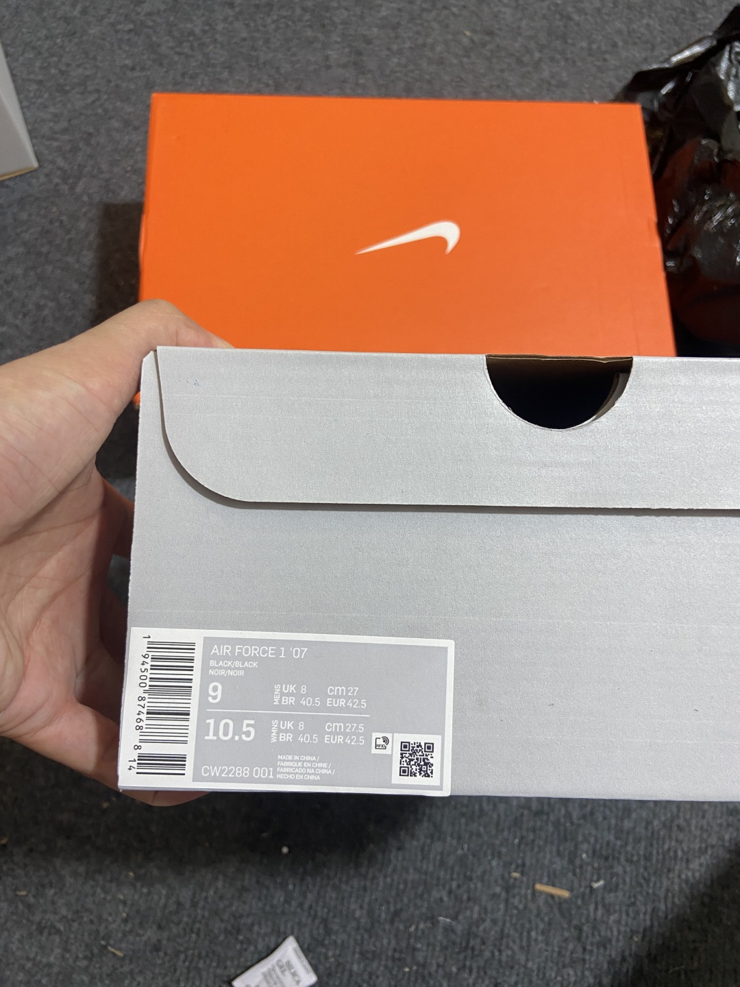 AF1黑魂low 尺码：36-41   40-47.5

小绿X出品-AIR FORCE 1 '07系列