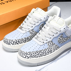 NK Air Force 1'07 Low LV联名 灰蓝石纹 空军一号低帮休闲板鞋 ZH2598-30 NK Air Force 1'07 Low LV联名 灰蓝石纹 空军一号低帮休闲板鞋 ZH2598-30