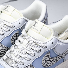 NK Air Force 1'07 Low LV联名 灰蓝石纹 空军一号低帮休闲板鞋 ZH2598-30 NK Air Force 1'07 Low LV联名 灰蓝石纹 空军一号低帮休闲板鞋 ZH2598-30