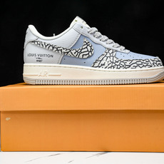 NK Air Force 1'07 Low LV联名 灰蓝石纹 空军一号低帮休闲板鞋 ZH2598-30 NK Air Force 1'07 Low LV联名 灰蓝石纹 空军一号低帮休闲板鞋 ZH2598-30
