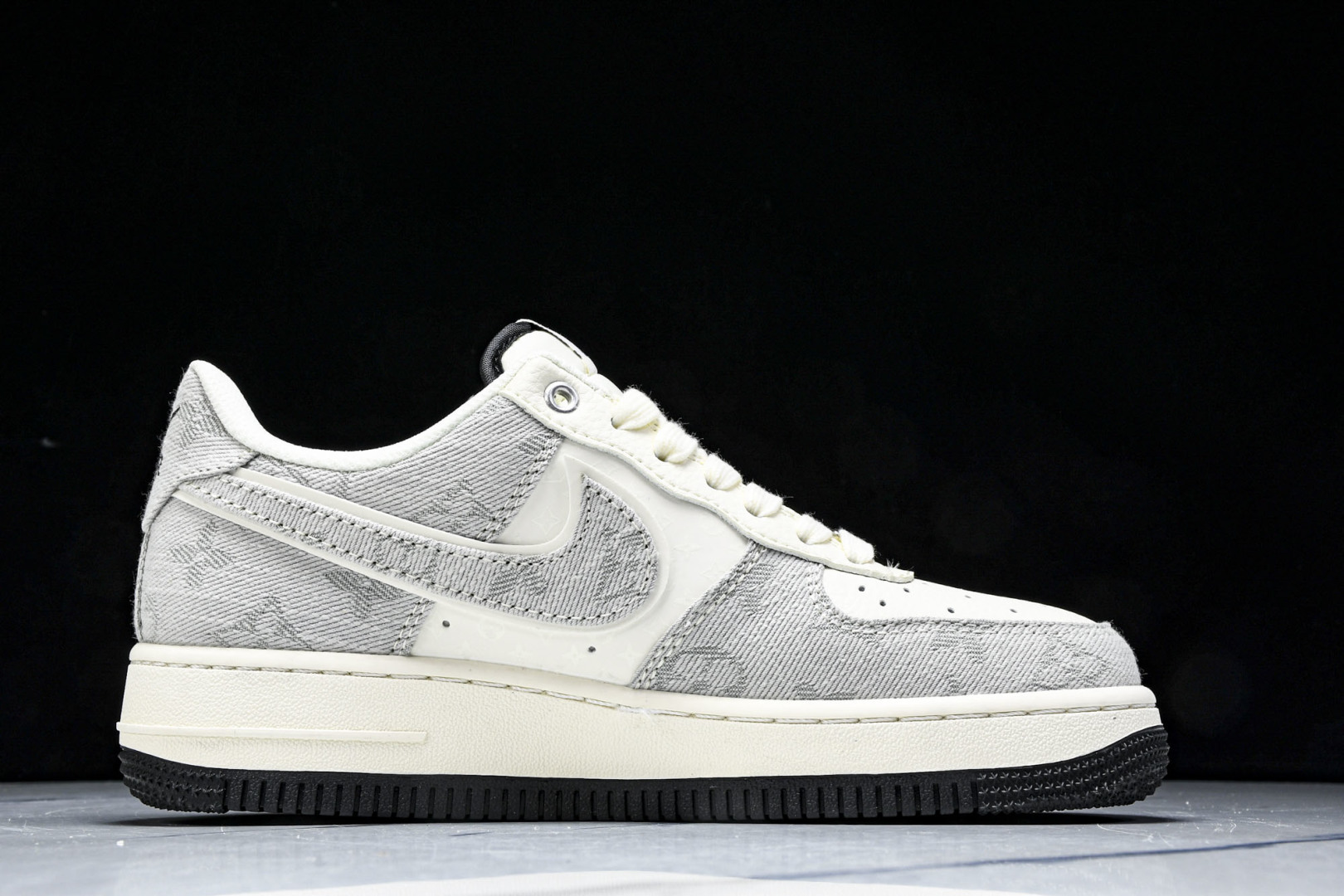 NK Air Force 1'07 Low LV联名 灰牛仔双勾 空军一号低帮休闲板鞋 YX5066-3