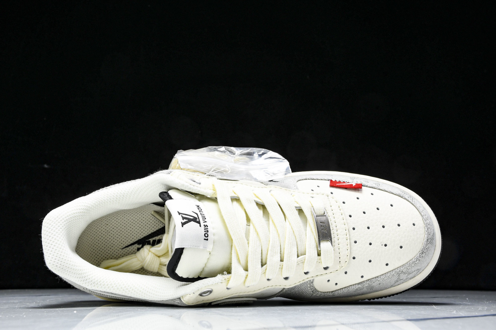 NK Air Force 1'07 Low LV联名 灰牛仔双勾 空军一号低帮休闲板鞋 YX5066-3