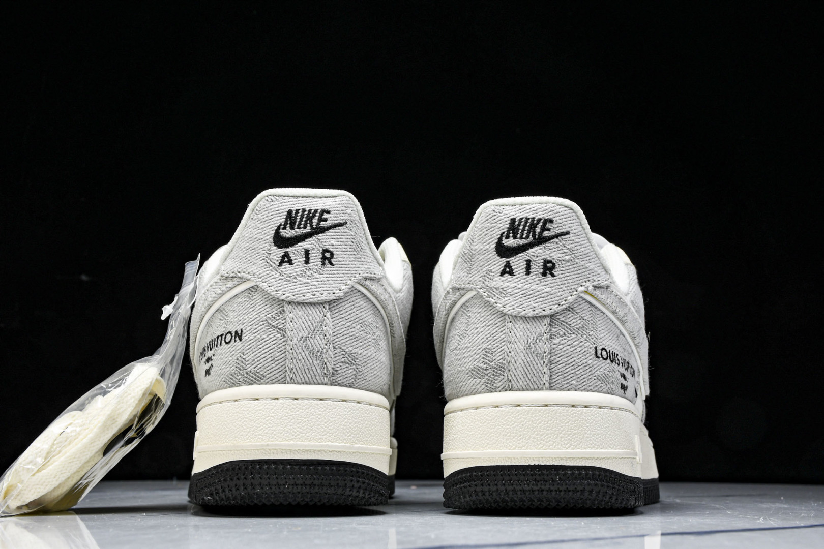 NK Air Force 1'07 Low LV联名 灰牛仔双勾 空军一号低帮休闲板鞋 YX5066-3