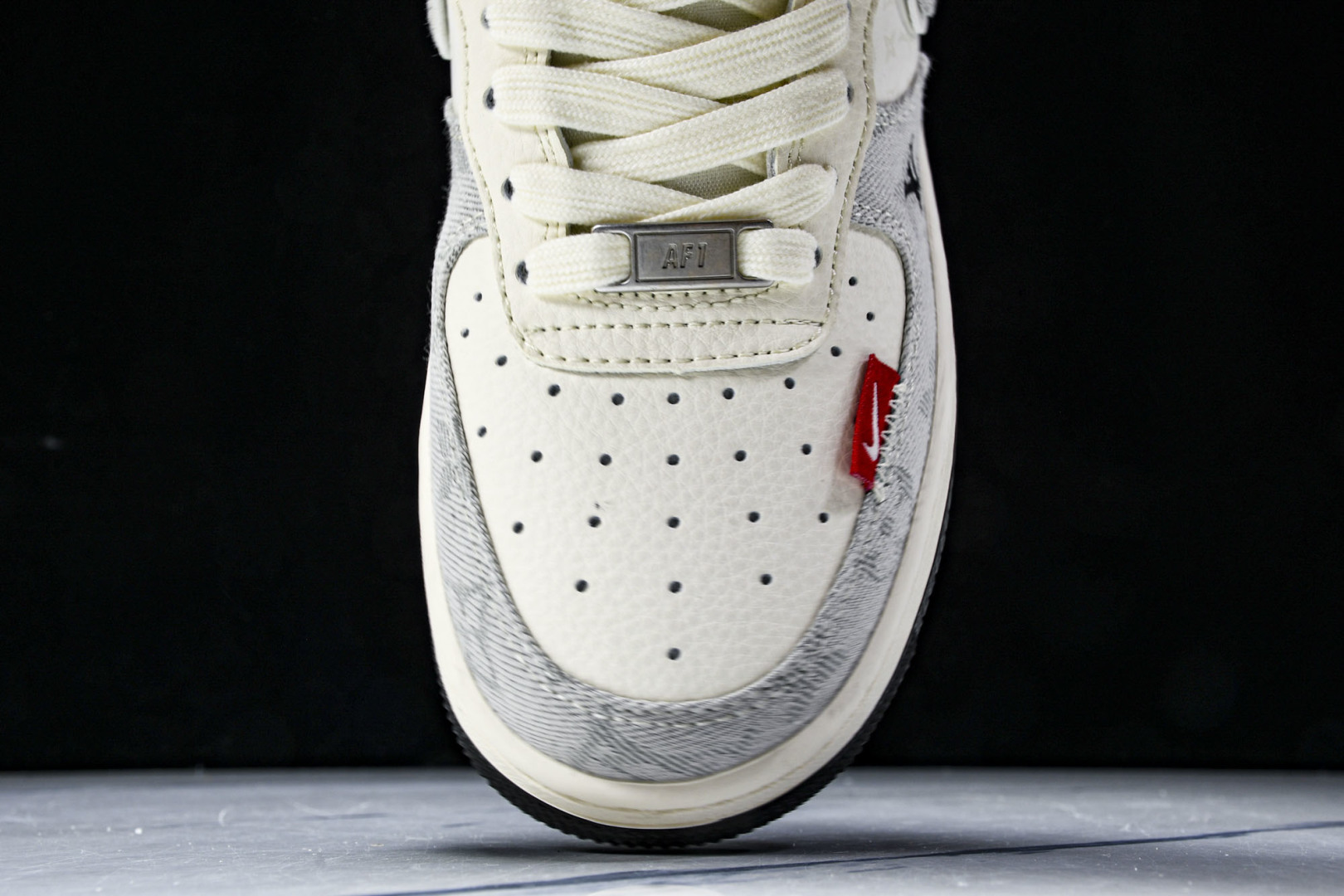 NK Air Force 1'07 Low LV联名 灰牛仔双勾 空军一号低帮休闲板鞋 YX5066-3