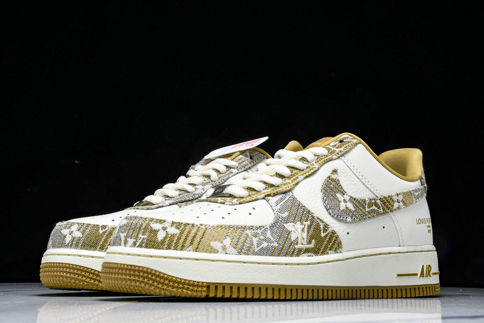 NK Air Force 1'07 Low LV联名 卡其灰牛仔 空军一号低帮休闲运动板鞋 SC9207