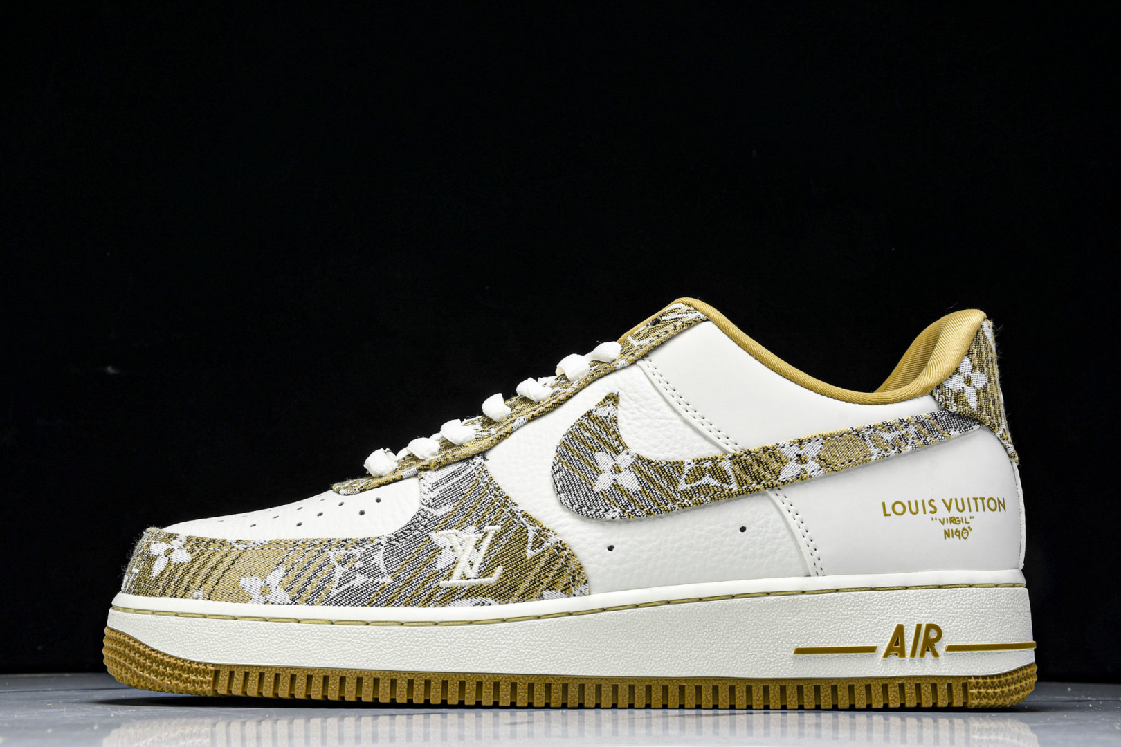 NK Air Force 1'07 Low LV联名 卡其灰牛仔 空军一号低帮休闲运动板鞋 SC9207