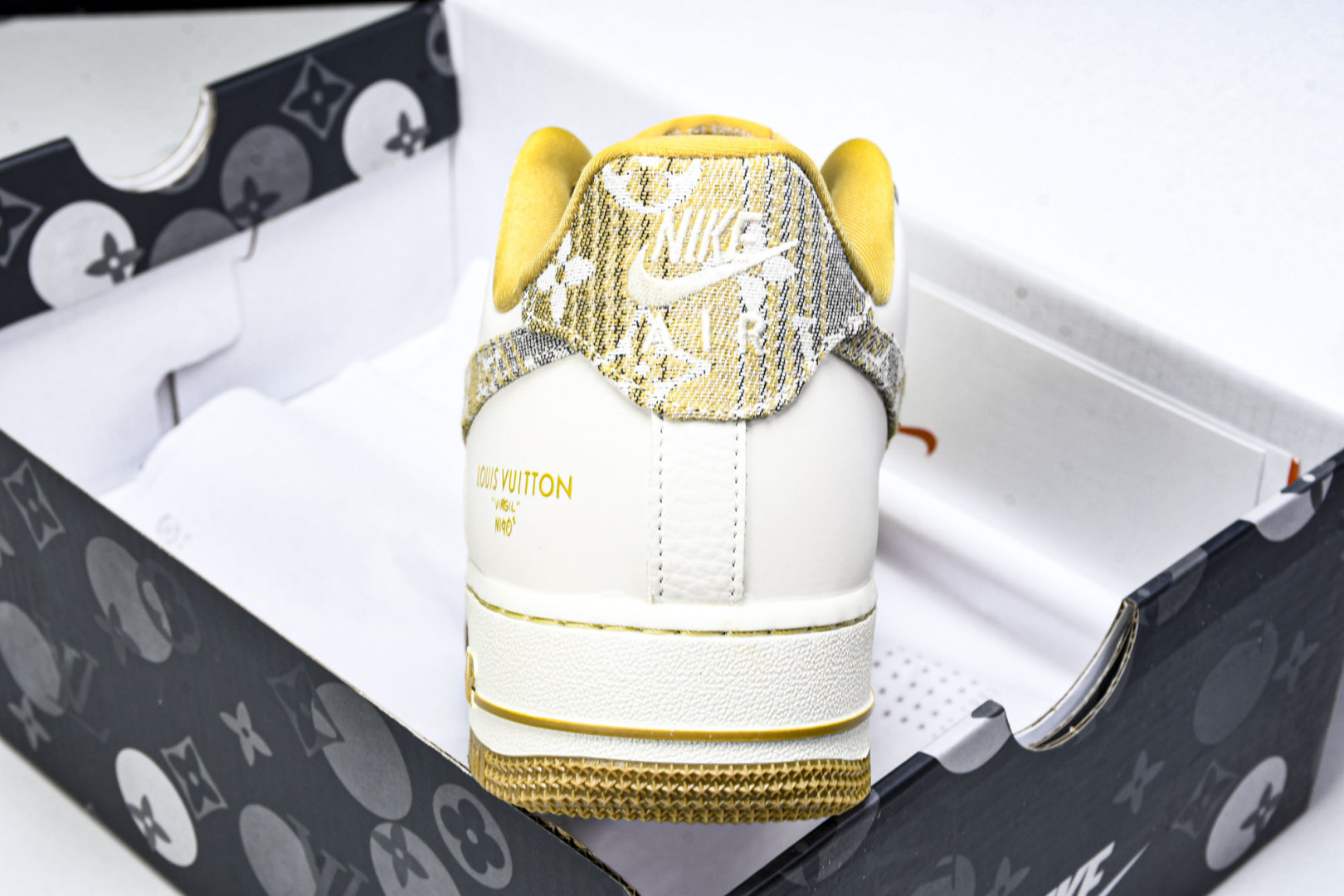 NK Air Force 1'07 Low LV联名 卡其灰牛仔 空军一号低帮休闲运动板鞋 SC9207