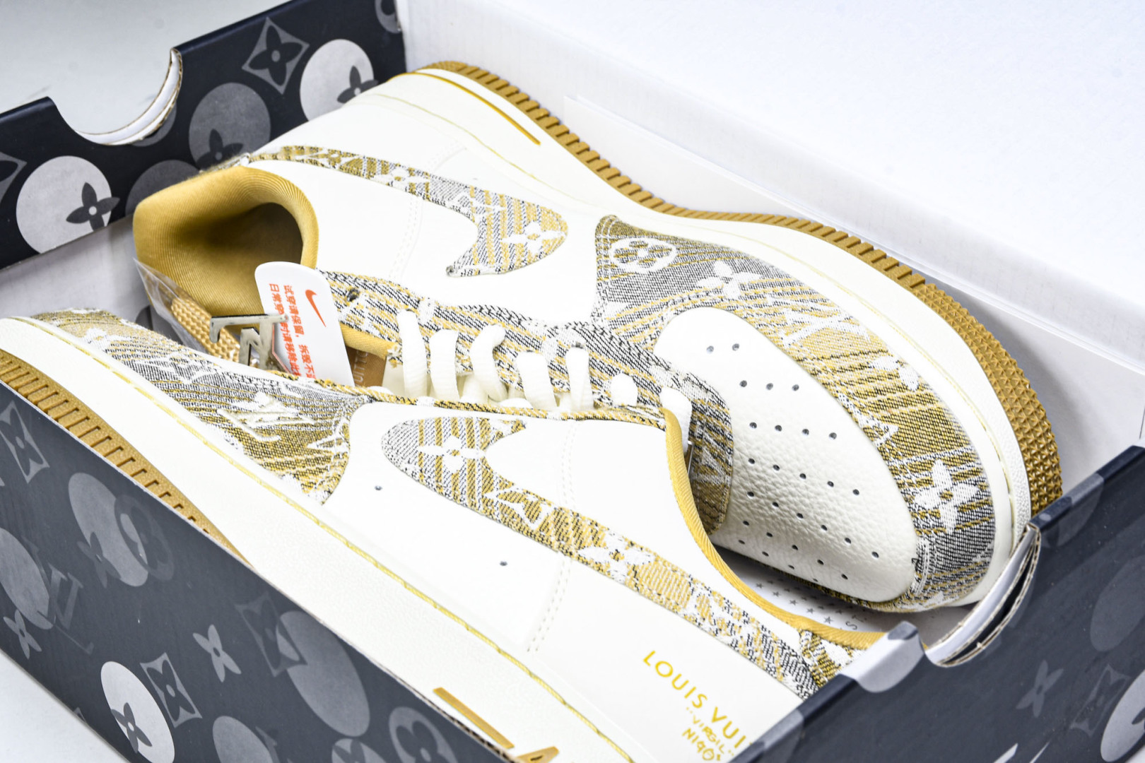 NK Air Force 1'07 Low LV联名 卡其灰牛仔 空军一号低帮休闲运动板鞋 SC9207