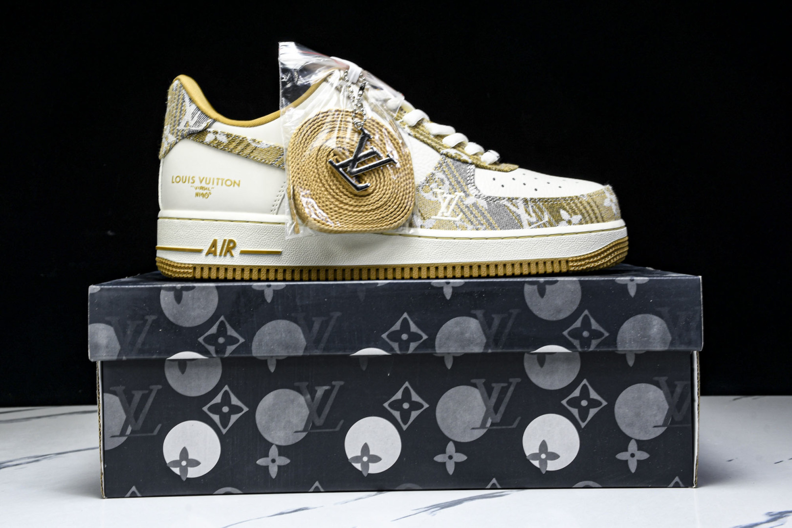 NK Air Force 1'07 Low LV联名 卡其灰牛仔 空军一号低帮休闲运动板鞋 SC9207