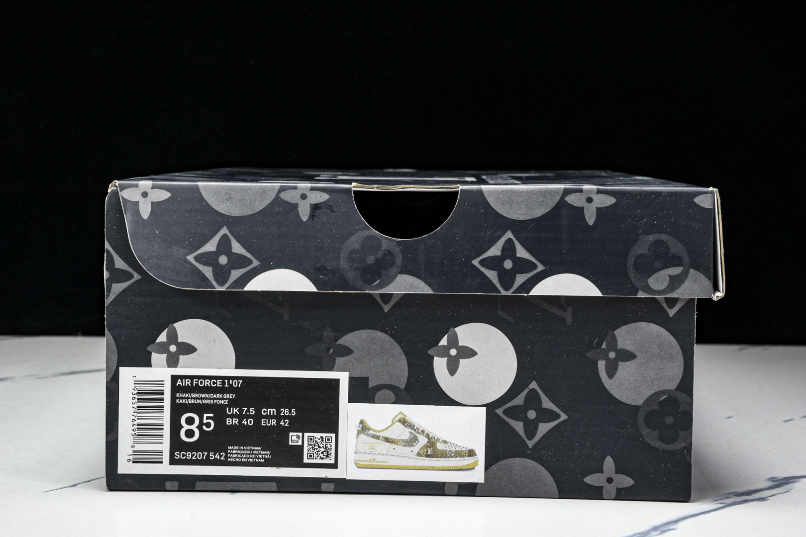 NK Air Force 1'07 Low LV联名 卡其灰牛仔 空军一号低帮休闲运动板鞋 SC9207