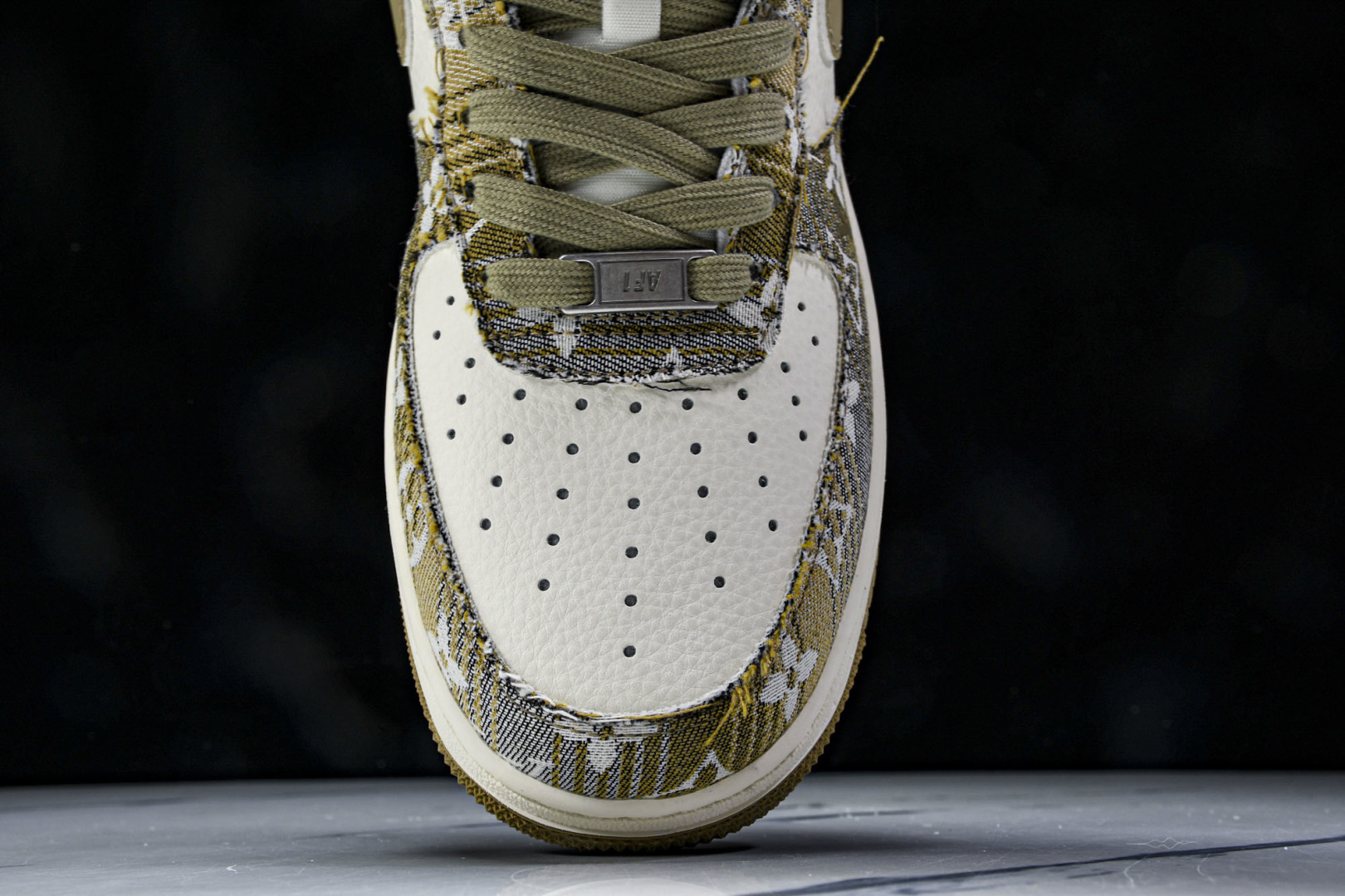 NK Air Force 1'07 Low LV联名 卡其印花牛仔 空军一号低帮休闲板鞋 XS1958-