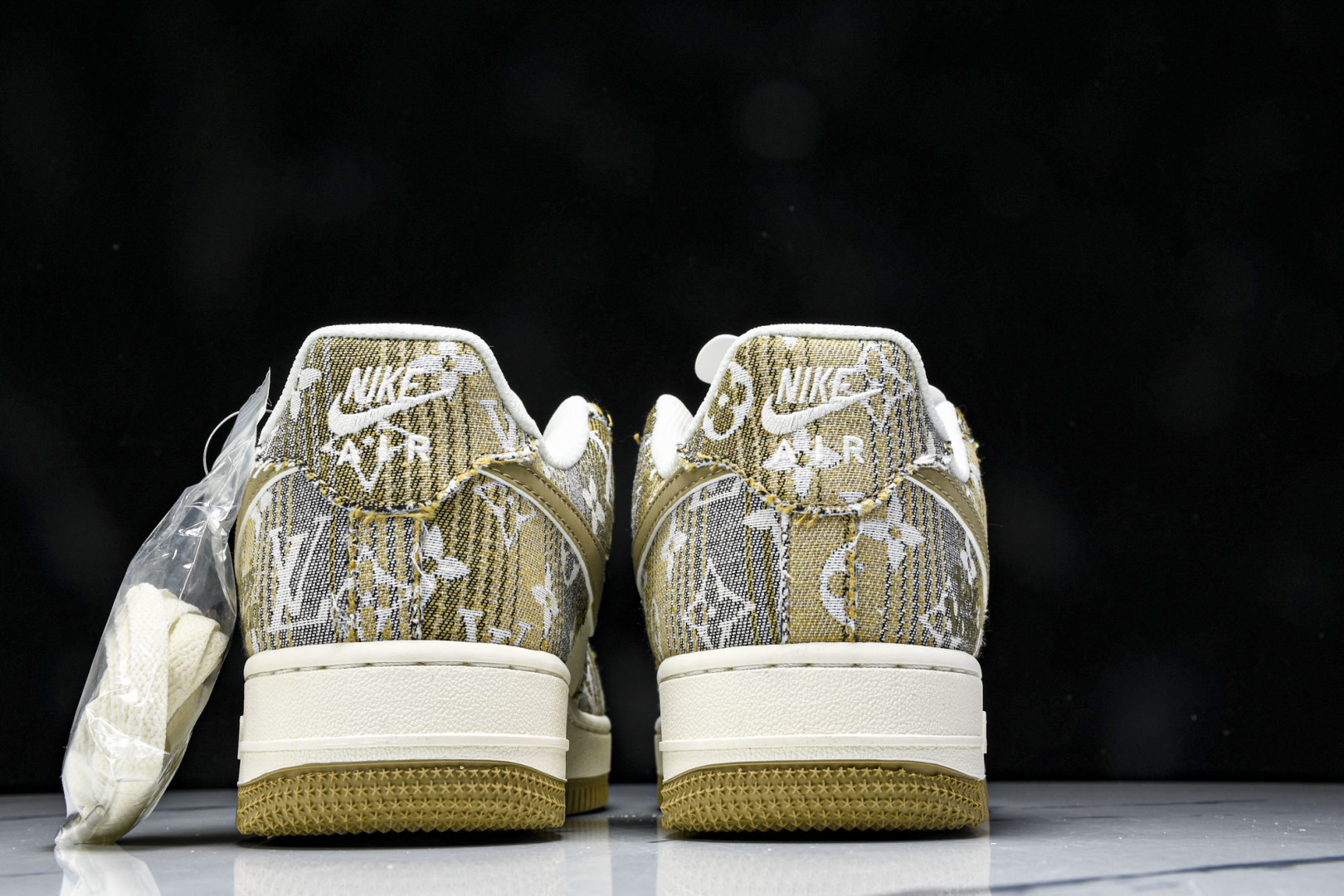 NK Air Force 1'07 Low LV联名 卡其印花牛仔 空军一号低帮休闲板鞋 XS1958-