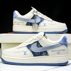 NK Air Force 1'07 Low LV联名 蓝布勾 空军一号低帮休闲板鞋 DF0188-068 NK Air Force 1'07 Low LV联名 蓝布勾 空军一号低帮休闲板鞋 DF0188-068
