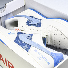 NK Air Force 1'07 Low LV联名 蓝布勾 空军一号低帮休闲板鞋 DF0188-068 NK Air Force 1'07 Low LV联名 蓝布勾 空军一号低帮休闲板鞋 DF0188-068