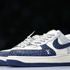 NK Air Force 1'07 Low LV联名 蓝石纹 空军一号低帮休闲板鞋 JJ2508-701 NK Air Force 1'07 Low LV联名 蓝石纹 空军一号低帮休闲板鞋 JJ2508-701