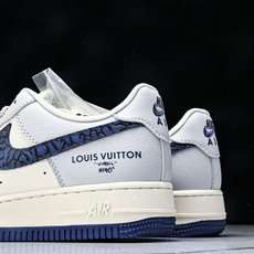 NK Air Force 1'07 Low LV联名 蓝石纹 空军一号低帮休闲板鞋 JJ2508-701 NK Air Force 1'07 Low LV联名 蓝石纹 空军一号低帮休闲板鞋 JJ2508-701