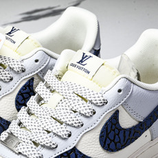 NK Air Force 1'07 Low LV联名 蓝石纹 空军一号低帮休闲板鞋 JJ2508-701 NK Air Force 1'07 Low LV联名 蓝石纹 空军一号低帮休闲板鞋 JJ2508-701