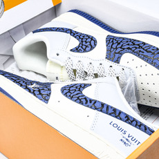 NK Air Force 1'07 Low LV联名 蓝石纹 空军一号低帮休闲板鞋 JJ2508-701 NK Air Force 1'07 Low LV联名 蓝石纹 空军一号低帮休闲板鞋 JJ2508-701