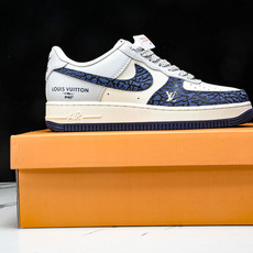 NK Air Force 1'07 Low LV联名 蓝石纹 空军一号低帮休闲板鞋 JJ2508-701 NK Air Force 1'07 Low LV联名 蓝石纹 空军一号低帮休闲板鞋 JJ2508-701
