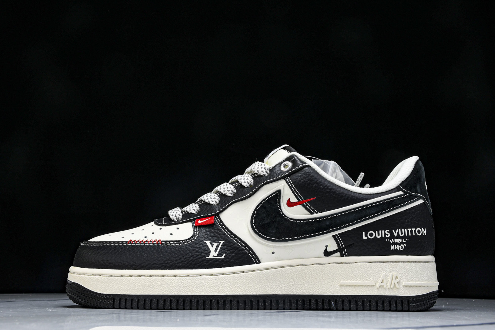 NK Air Force 1'07 Low LV联名 荔纹黑 空军一号低帮休闲板鞋 YX5066-349