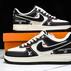 NK Air Force 1'07 Low LV联名 荔纹黑 空军一号低帮休闲板鞋 YX5066-349 NK Air Force 1'07 Low LV联名 荔纹黑 空军一号低帮休闲板鞋 YX5066-349