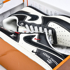 NK Air Force 1'07 Low LV联名 荔纹黑 空军一号低帮休闲板鞋 YX5066-349 NK Air Force 1'07 Low LV联名 荔纹黑 空军一号低帮休闲板鞋 YX5066-349