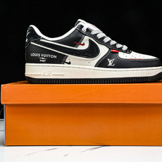 NK Air Force 1'07 Low LV联名 荔纹黑 空军一号低帮休闲板鞋 YX5066-349 NK Air Force 1'07 Low LV联名 荔纹黑 空军一号低帮休闲板鞋 YX5066-349
