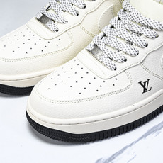 NK Air Force 1'07 Low LV联名 米白黑底 空军一号低帮休闲板鞋 XX3168-13 NK Air Force 1'07 Low LV联名 米白黑底 空军一号低帮休闲板鞋 XX3168-13