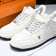NK Air Force 1'07 Low LV联名 米白黑底 空军一号低帮休闲板鞋 XX3168-13 NK Air Force 1'07 Low LV联名 米白黑底 空军一号低帮休闲板鞋 XX3168-13