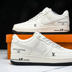 NK Air Force 1'07 Low LV联名 米白黑底 空军一号低帮休闲板鞋 XX3168-13 NK Air Force 1'07 Low LV联名 米白黑底 空军一号低帮休闲板鞋 XX3168-13