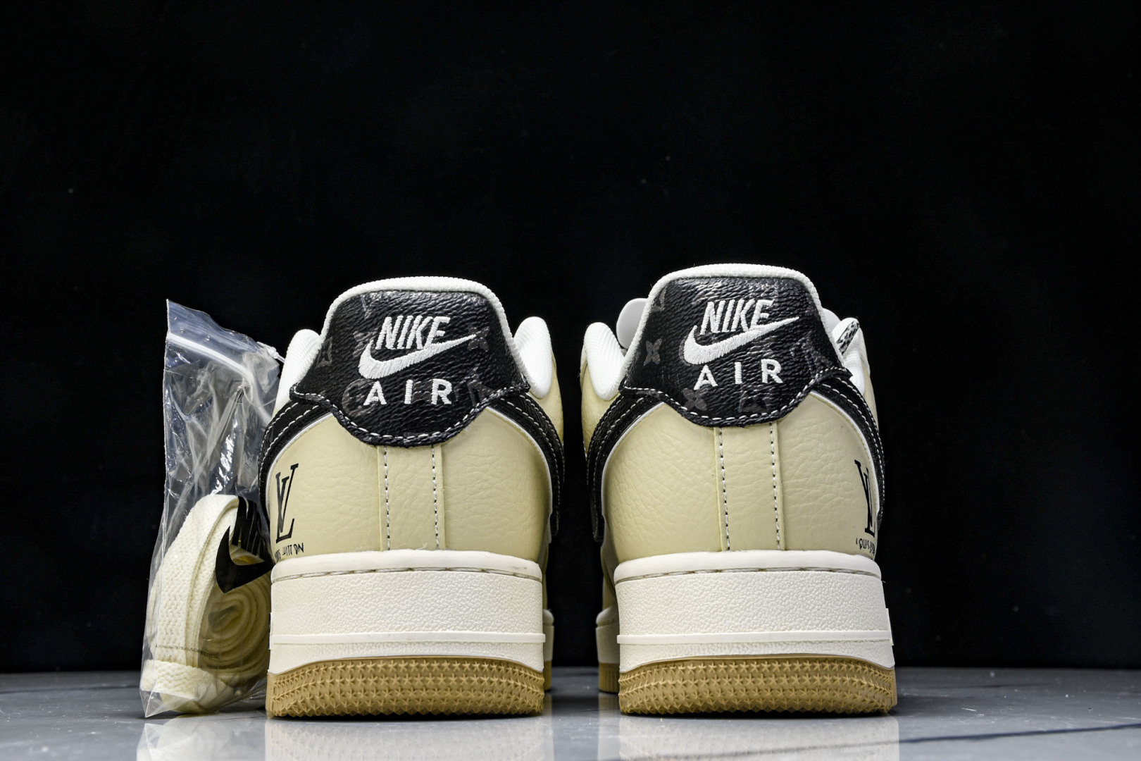 NK Air Force 1'07 Low LV联名 米灰底抽绳 空军一号低帮休闲板鞋 DM6868-1