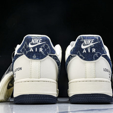 NK Air Force 1'07 Low LV联名 牛仔蓝勾 空军一号低帮休闲板鞋 SM6668-10 NK Air Force 1'07 Low LV联名 牛仔蓝勾 空军一号低帮休闲板鞋 SM6668-10