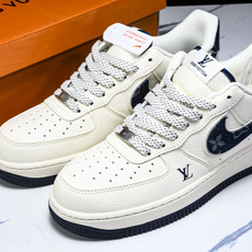 NK Air Force 1'07 Low LV联名 牛仔蓝勾 空军一号低帮休闲板鞋 SM6668-10 NK Air Force 1'07 Low LV联名 牛仔蓝勾 空军一号低帮休闲板鞋 SM6668-10