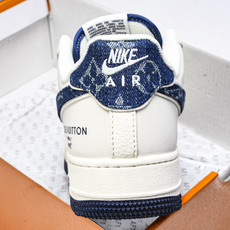 NK Air Force 1'07 Low LV联名 牛仔蓝勾 空军一号低帮休闲板鞋 SM6668-10 NK Air Force 1'07 Low LV联名 牛仔蓝勾 空军一号低帮休闲板鞋 SM6668-10