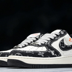 NK Air Force 1'07 Low LV联名 前掌黑牛仔 空军一号低帮休闲板鞋 YX5066-3 NK Air Force 1'07 Low LV联名 前掌黑牛仔 空军一号低帮休闲板鞋 YX5066-3