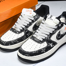 NK Air Force 1'07 Low LV联名 前掌黑牛仔 空军一号低帮休闲板鞋 YX5066-3 NK Air Force 1'07 Low LV联名 前掌黑牛仔 空军一号低帮休闲板鞋 YX5066-3
