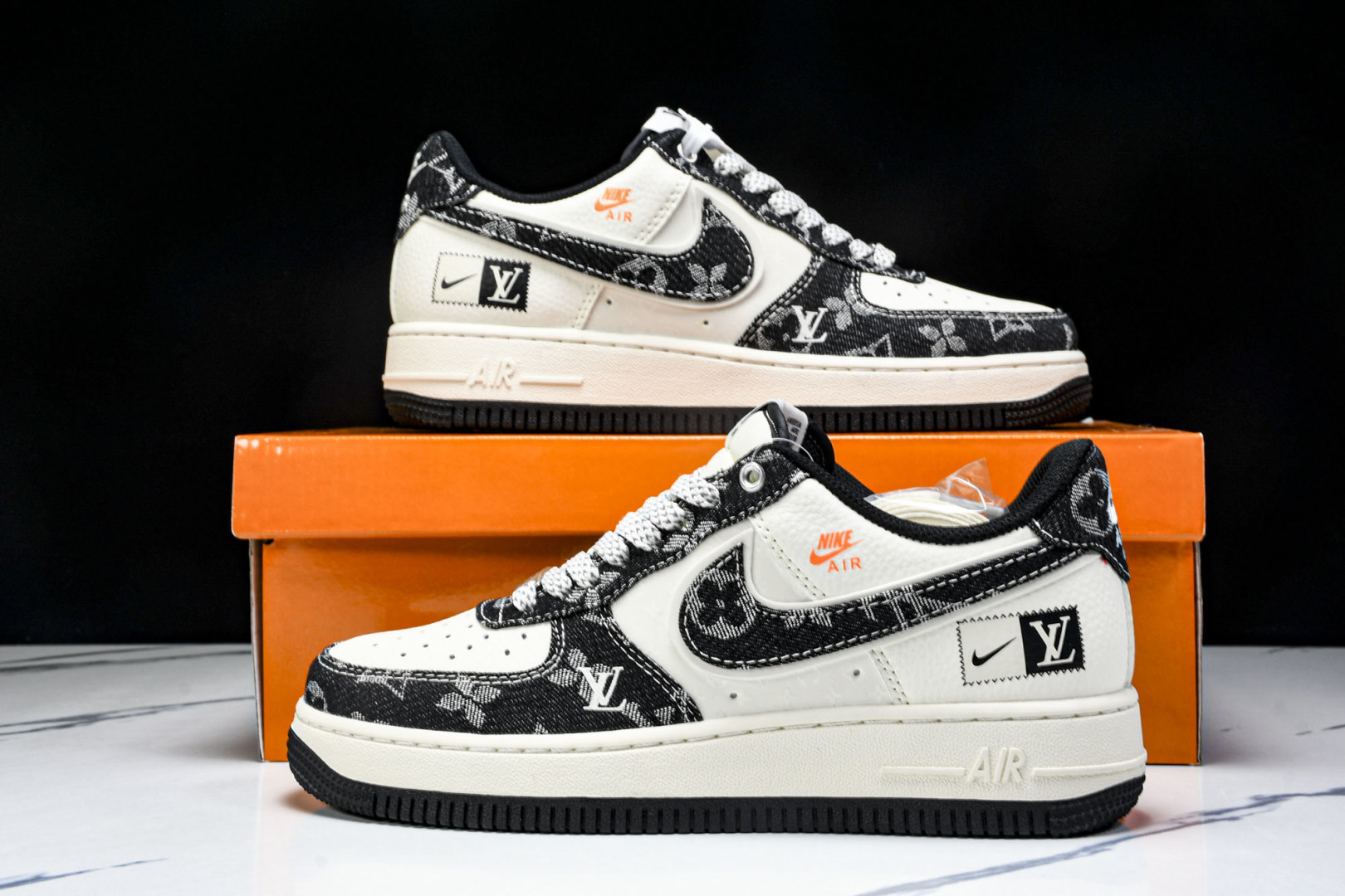 NK Air Force 1'07 Low LV联名 前掌黑牛仔 空军一号低帮休闲板鞋 YX5066-3 NK Air Force 1'07 Low LV联名 前掌黑牛仔 空军一号低帮休闲板鞋 YX5066-3