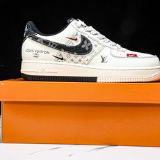 NK Air Force 1'07 Low LV联名 双拼黑牛仔 空军一号低帮休闲板鞋 YX5066-3 NK Air Force 1'07 Low LV联名 双拼黑牛仔 空军一号低帮休闲板鞋 YX5066-3
