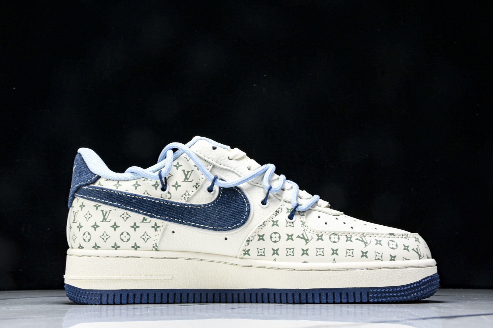 NK Air Force 1'07 Low LV联名 印花抽绳 空军一号低帮休闲板鞋 DM6868-09