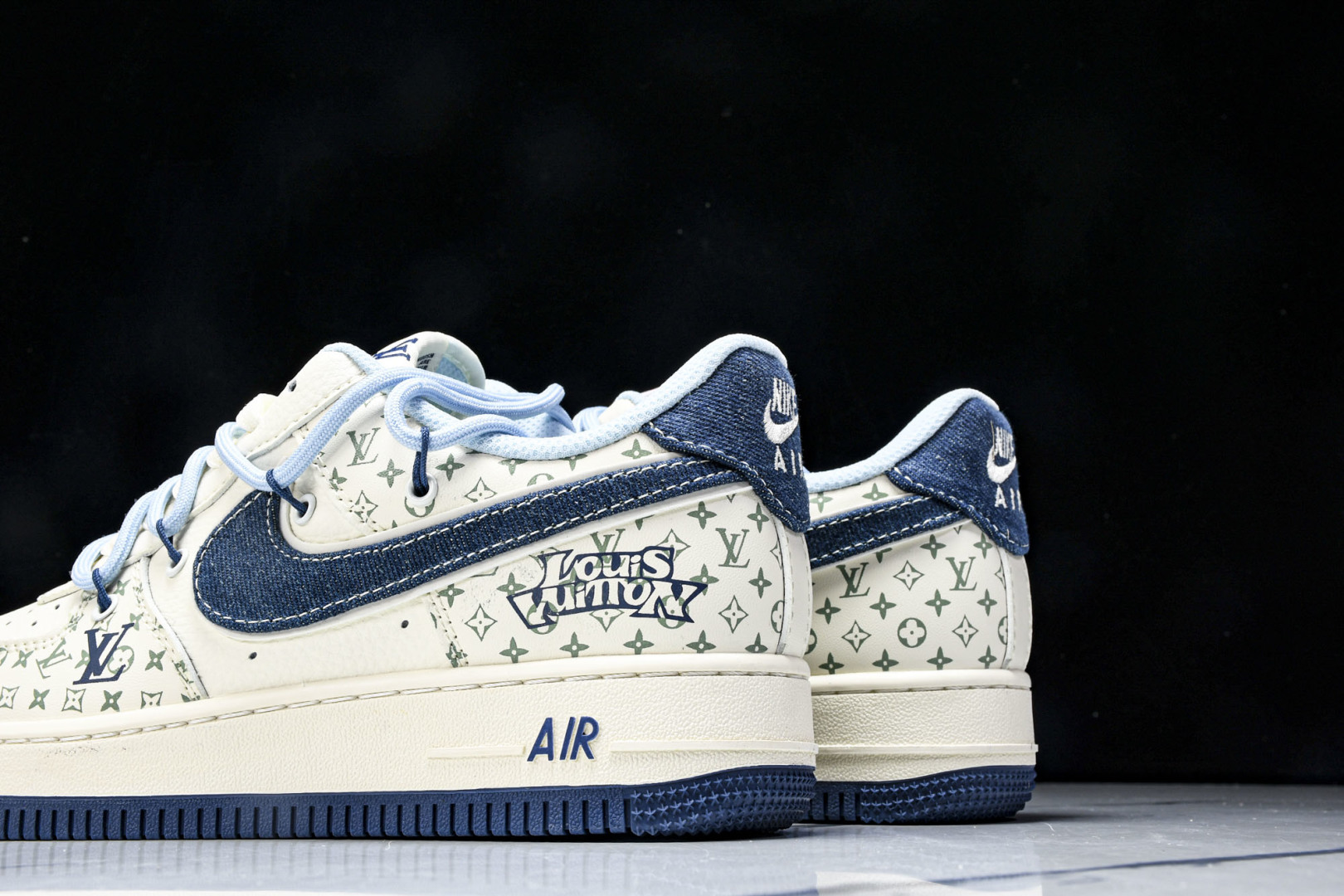 NK Air Force 1'07 Low LV联名 印花抽绳 空军一号低帮休闲板鞋 DM6868-09
