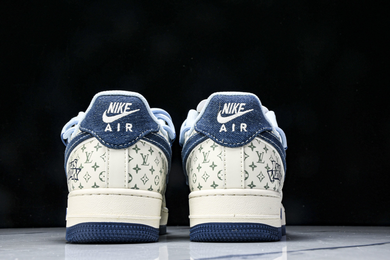 NK Air Force 1'07 Low LV联名 印花抽绳 空军一号低帮休闲板鞋 DM6868-09