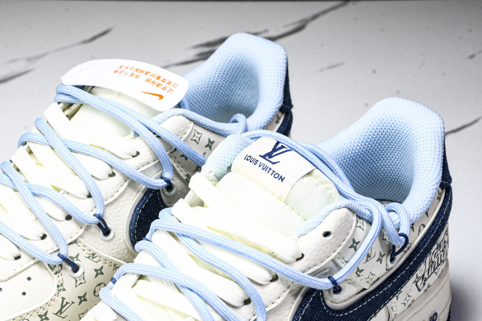 NK Air Force 1'07 Low LV联名 印花抽绳 空军一号低帮休闲板鞋 DM6868-09