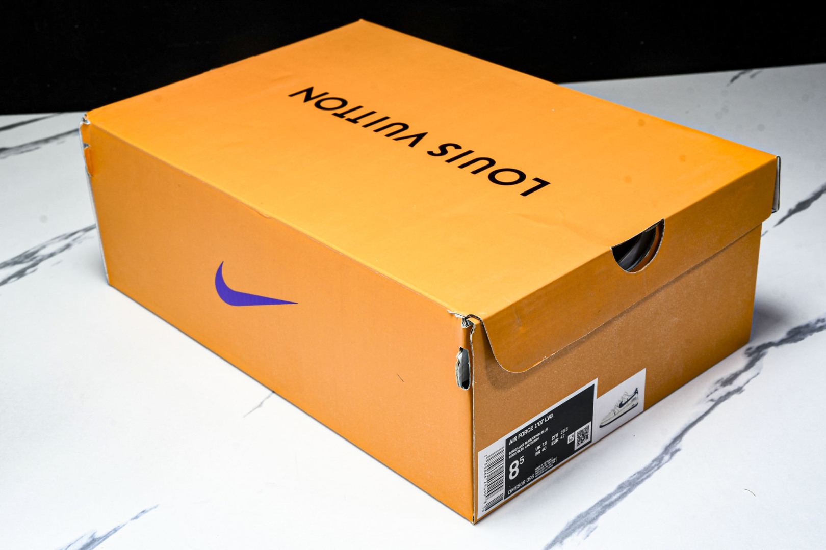 NK Air Force 1'07 Low LV联名 印花抽绳 空军一号低帮休闲板鞋 DM6868-09