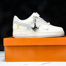 NK Air Force 1'07 Low LV联名 印花小金勾 空军一号低帮休闲板鞋 XX3168-1 NK Air Force 1'07 Low LV联名 印花小金勾 空军一号低帮休闲板鞋 XX3168-1