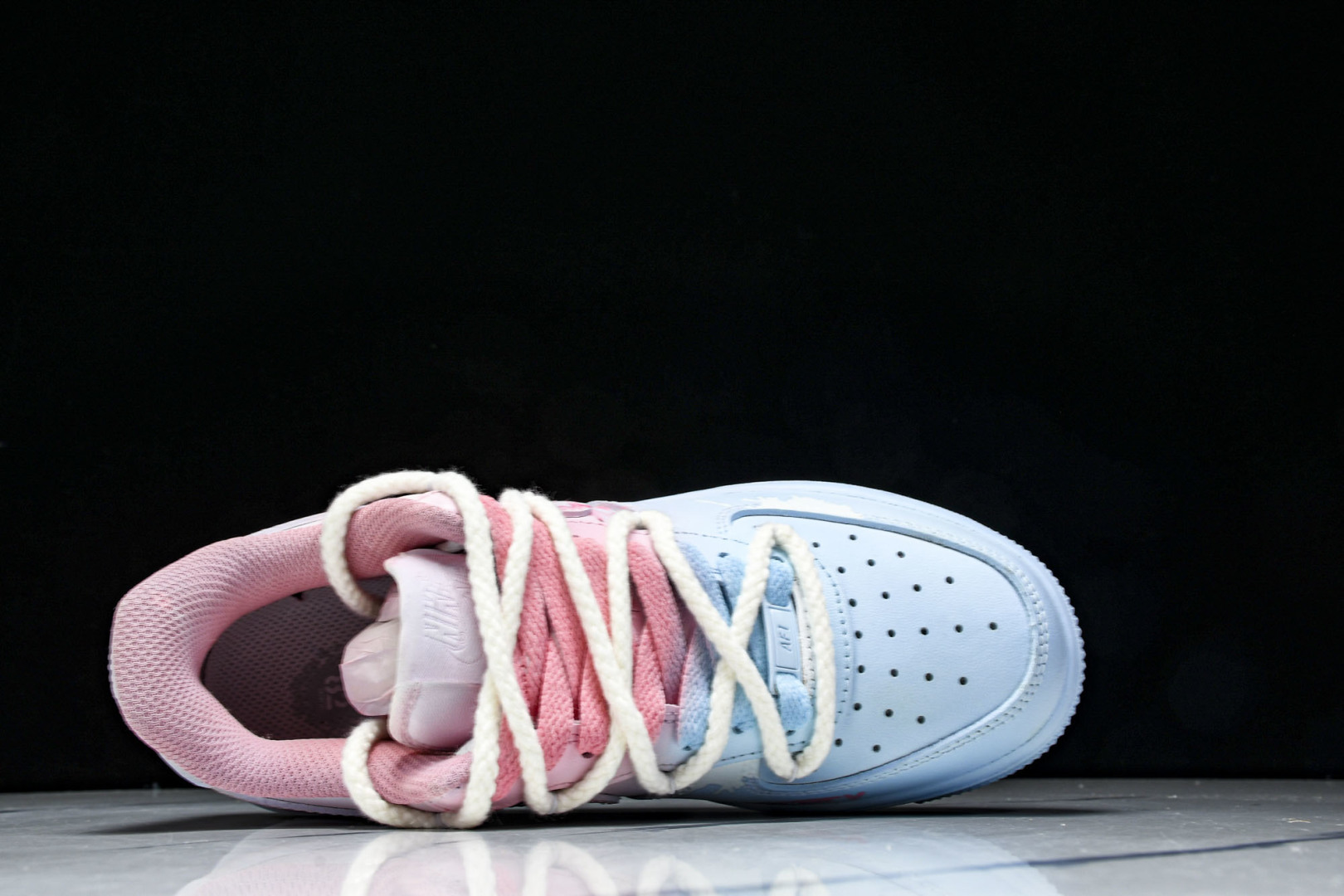 NK Air Force 1'07 Low Purple Butterfly 手绘涂鸦 粉蓝蛛心 空军一