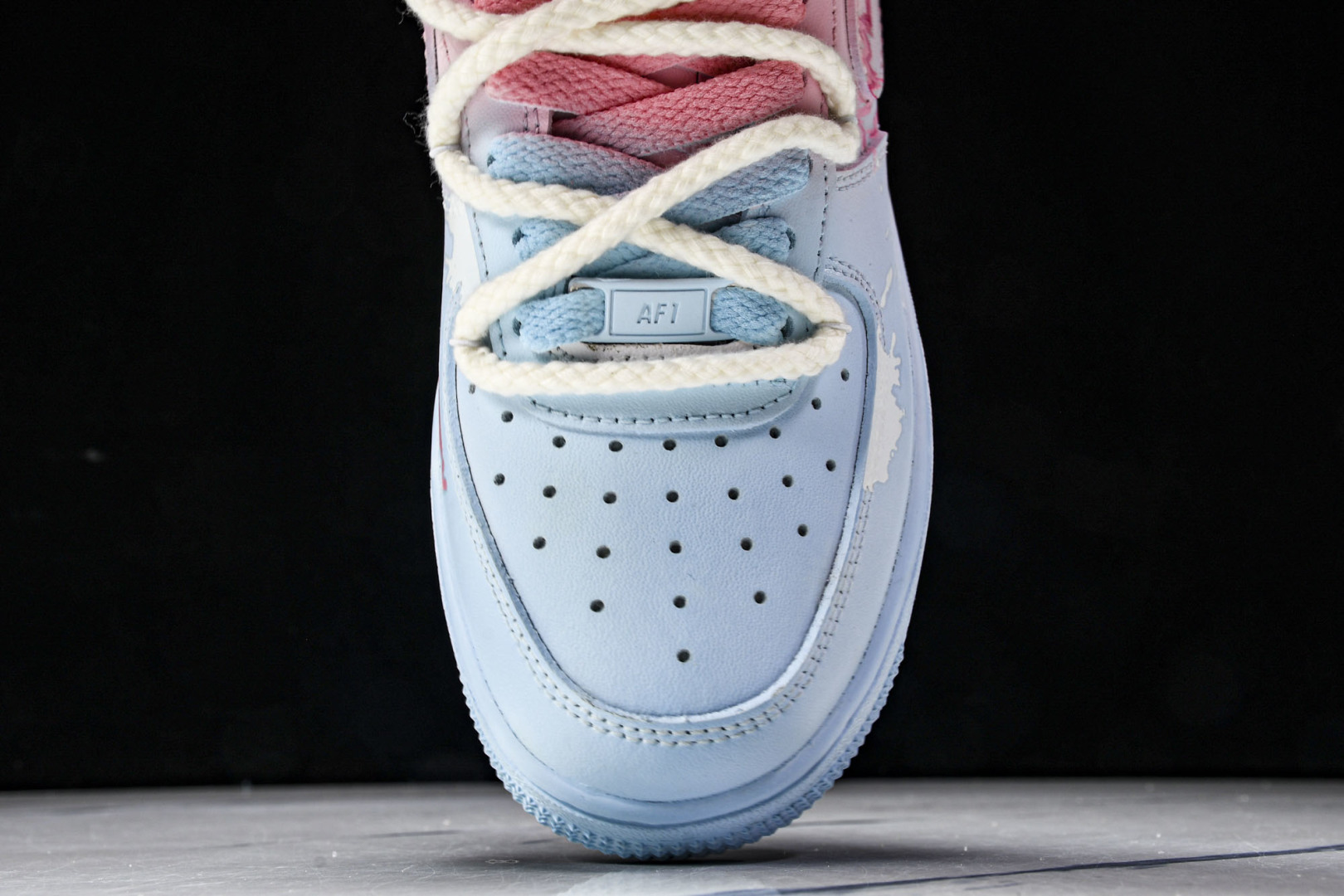 NK Air Force 1'07 Low Purple Butterfly 手绘涂鸦 粉蓝蛛心 空军一