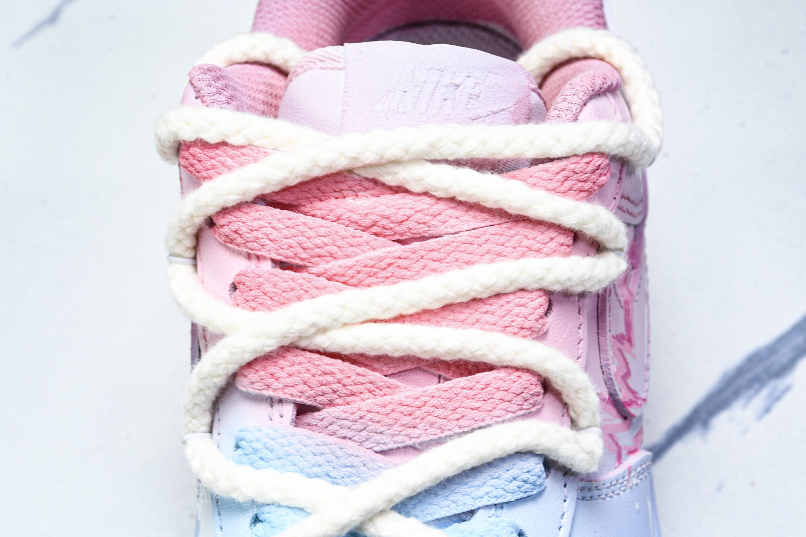 NK Air Force 1'07 Low Purple Butterfly 手绘涂鸦 粉蓝蛛心 空军一