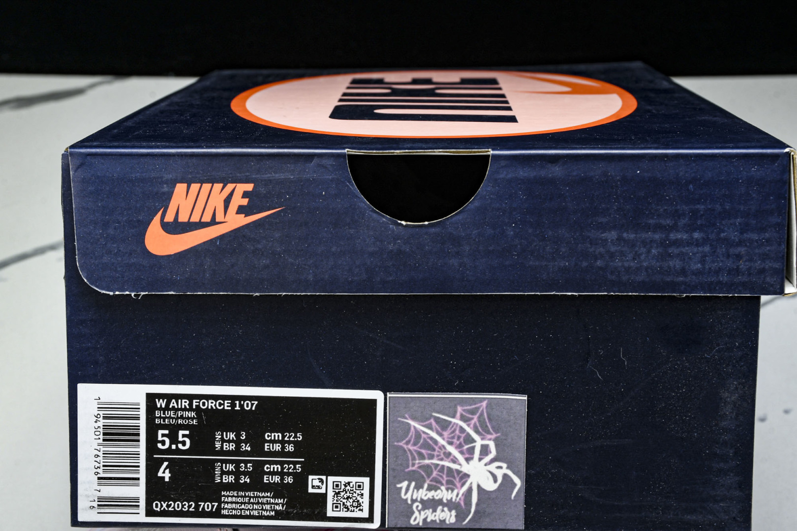 NK Air Force 1'07 Low Purple Butterfly 手绘涂鸦 粉蓝蛛心 空军一