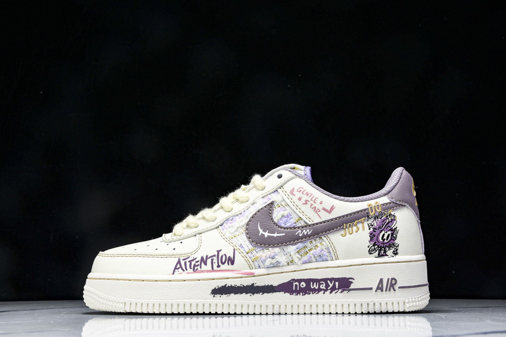 NK Air Force 1'07 Low Purple Rabbit Baby 小香风系列 紫兔宝宝 